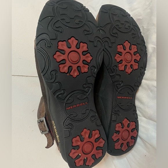 NWOT Merrell Pravina Women’s Lace Up Suede Brown Boots Size 6.5 - Picture 5 of 5